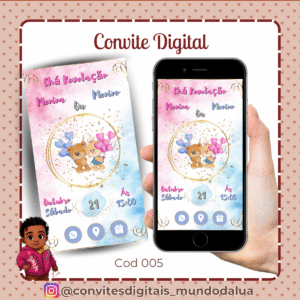 Convite Chá revelação