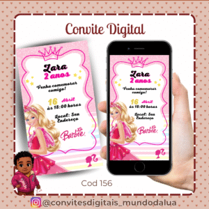 Convite Barbie
