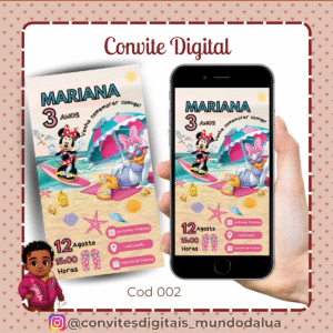 Convite Minnie e Margarida