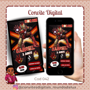 Convite Homem de Ferro