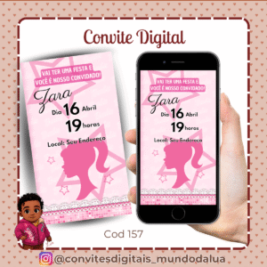 Convite Barbie