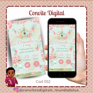 Convite Jardim encantado