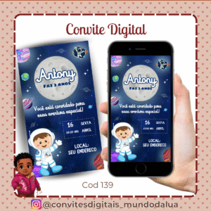 Convite Astronauta
