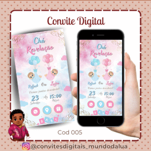 Convite Chá revelação