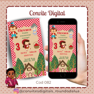 Convite Chapeuzinho Vermelho