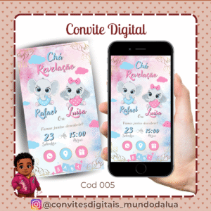 Convite Chá revelação