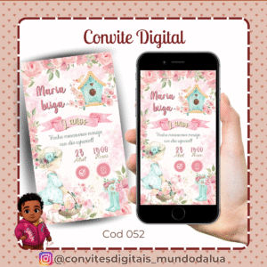 Convite Jardim encantado