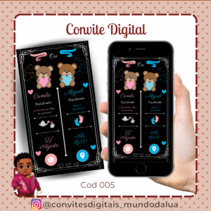 Convite Chá revelação