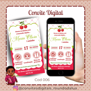 Convite cerejinha
