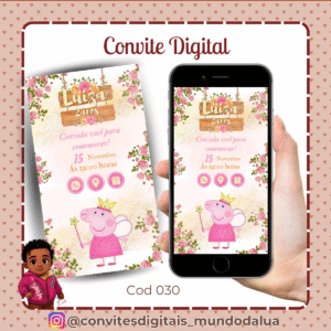 Convite Peppa Pig