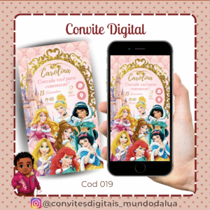 Convite Princesas Disney