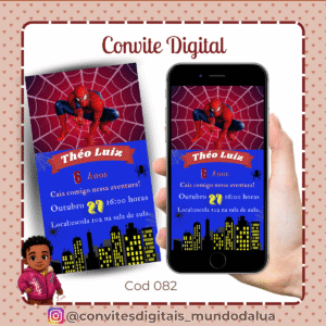 Convite homem aranha