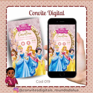 Convite Princesas Disney