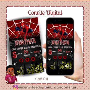 Convite Homem Aranha