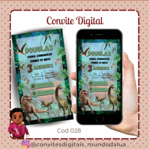 Convite Jurassic Park