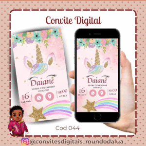 Convite Unicórnio