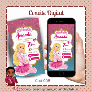 Convite Barbie