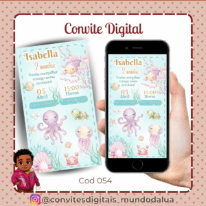 Convite Fundo do mar