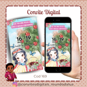 Convite Branca de Neve