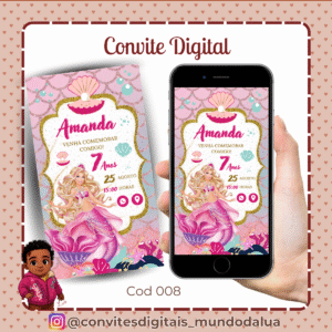 Convite Barbie