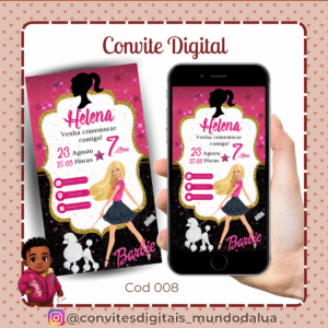 Convite Barbie