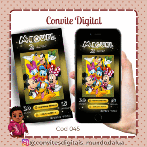 Convite Turma do Mickey