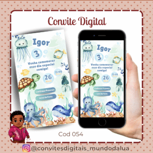 Convite Fundo do mar