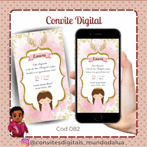 Convite Batizado menina