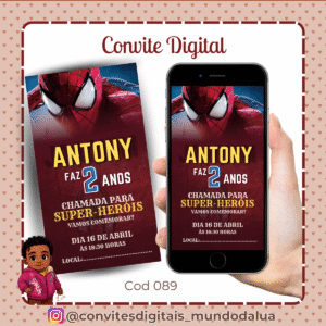 Convite Homem Aranha