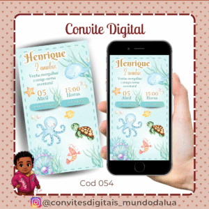 Convite Fundo do mar