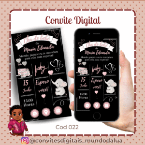 Convite Chá de bebê