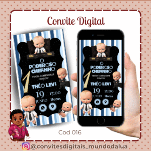 Convite Poderoso Chefinho