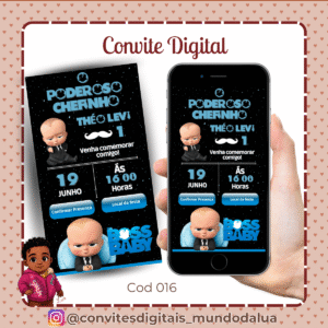 Convite Poderoso Chefinho