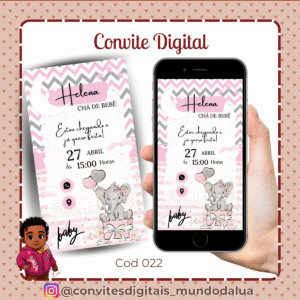 Convite Chá de bebê