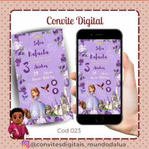 Convite Princesa Sofia