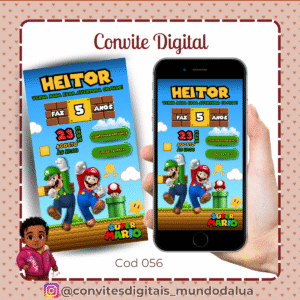 Convite Super Mário