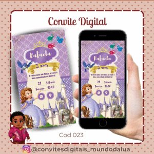 Convite Princesa Sofia