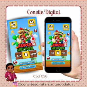 Convite Super Mário