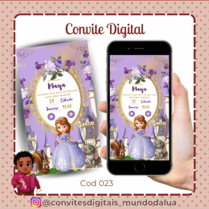 Convite Princesa Sofia