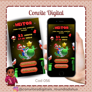 Convite Super Mário