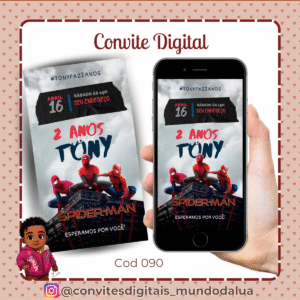 Convite Homem Aranha