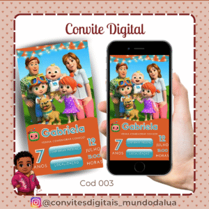 Convite Cocomelon