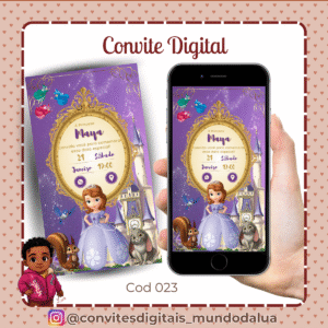 Convite Princesa Sofia