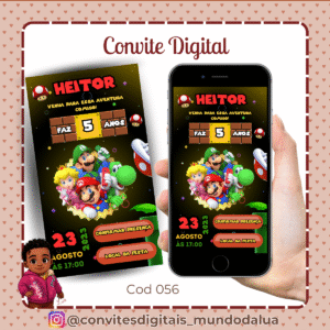 Convite Super Mário