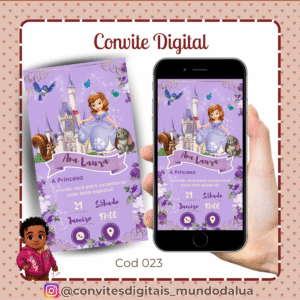 Convite Princesa Sofia