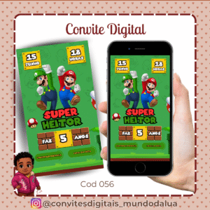 Convite Super Mário