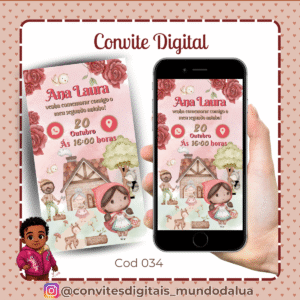 Convite Chapeuzinho Vermelho