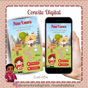 Convite Chapeuzinho Vermelho