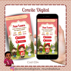Convite Chapeuzinho Vermelho