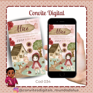 Convite Chapeuzinho Vermelho